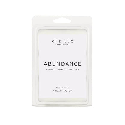 Abundance is a Fresh & Clean Fragrance.  A blend of lemon and linen with a hint of sweet soft vanilla.